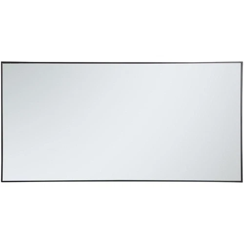 Elegant Decor Eternity 72" x 36" Contemporary Metal Frame Mirror in Black - Picture 4 of 12