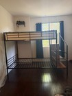 Bunk beds twin over full with stairs a year old Up Scale — photo 8