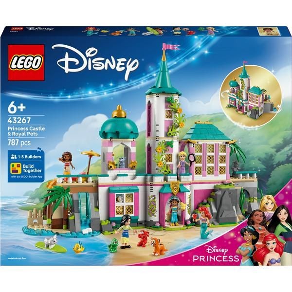 Lego Unisex Disney Princess Castle And Royal Pets Building Toy 43267 - Immagine 2