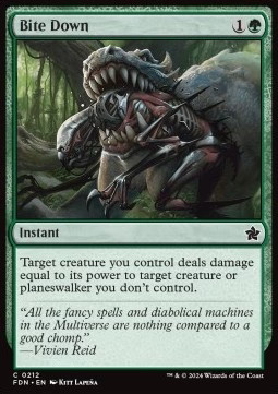 Magic/MTG Bite Down FDN-212 Common Englisch Neu