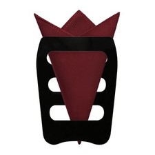 Pocket Square Holder for Men Solid Color Pocket Squares Handkerchiefs Burgundy