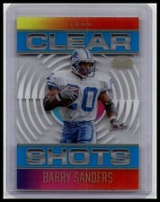2021 Panini Illusions #CS-14 Barry Sanders Clear Shots Light Blue #/299