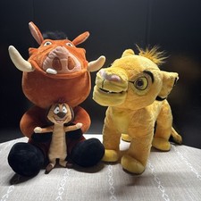 The Lion King Disney Simba Roaring  Talking  Timon/Pumbaa Vibrating EUC