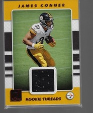 James Conner - 2017 Panini Donruss Football Rookie Threads Jersey Card - #28. rookie card picture