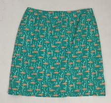 Vintage Lilly Pulitzer Women's 8 Skirt Green Orange Goldfish Fish Seaweed Lined