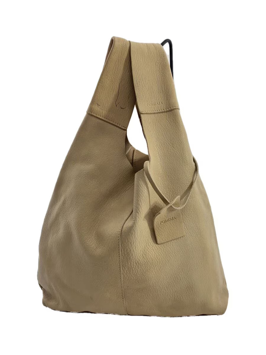 POMTATA Shoulder Bag Leather White Solid Color p2508