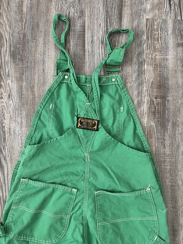 VTG 70s Washington Dee Cee Sanforized USA Made Overalls Green - Picture 8 of 8