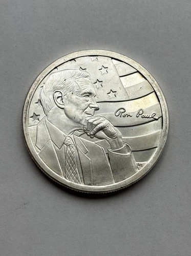 Ron Paul Sound Money Liberty 1 Ounce .999 Fine Silver Provident Metals Round