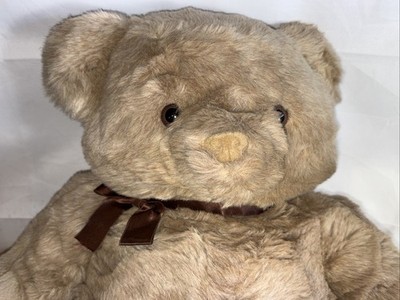 Vintage 1980s Russ Berrie Teddy So-Soft 26” Large Plush Huggable