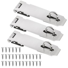 3 Pack Door Lock Latch, 5 Inch Stainless Steel Shed Door Latch, Extra Thick H...