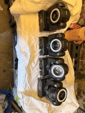 Set Of 4x Equinox Fusion Orbit Moving Heads And Flightcase