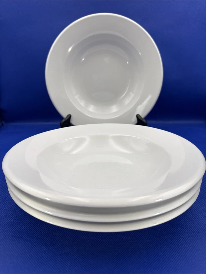 Oneida Classic Restaurant Ware Soup Salad Bowl Vintage White Diner Dish Lot 4 - Image 2 of 4
