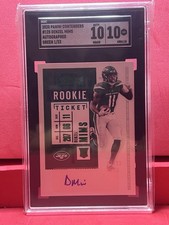 2020 Panini Contenders - Denzel Mims Auto|  #125 | Green #’d 1/23 SGC 10/10