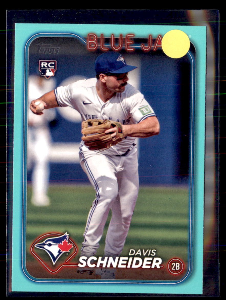 2024 Topps Aqua Parallel Davis Schneider Toronto Blue Jays #189