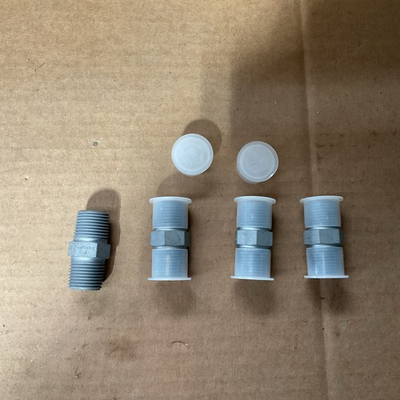 #ad Parker 1 2 FF S 1 2quot; NPT Hex Nipple 6000 PSI Hydraulic Pipe FittingLot of 4 $20.00