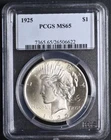 1925 Peace Dollar PCGS MS65
