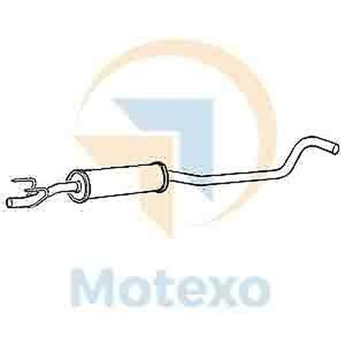 Klarius GM308A Auspuff Mitte Dose Corsa 1.0 97-00-image