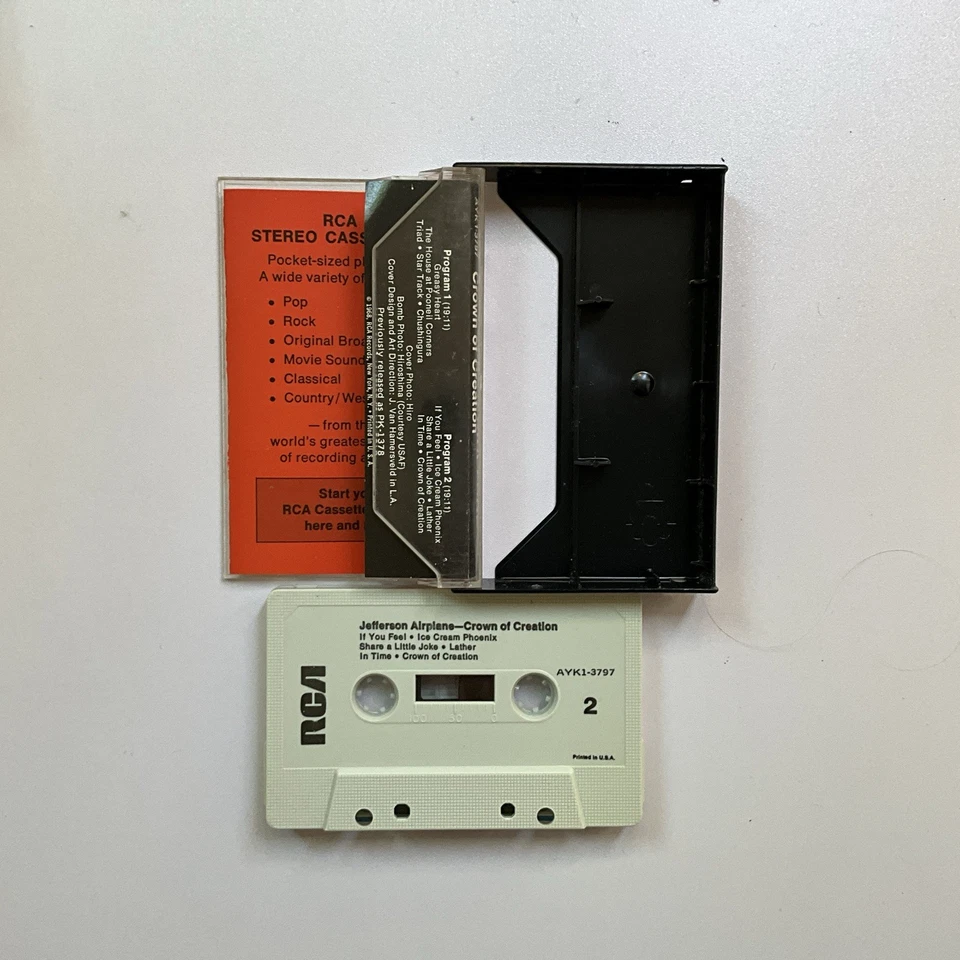 Jefferson Airplane - Crown Of Creation - CASSETTE TAPE Foto 2 de 3