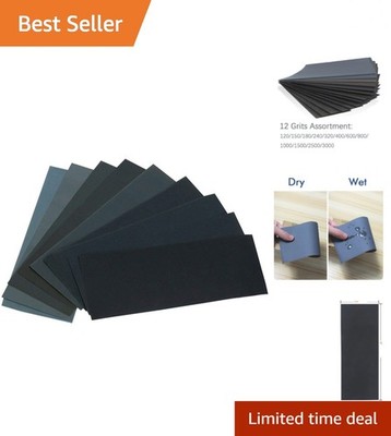 Versatile 24PCS Sandpaper Set: 12 Grits from 120 to 3000, Ideal for Any Project