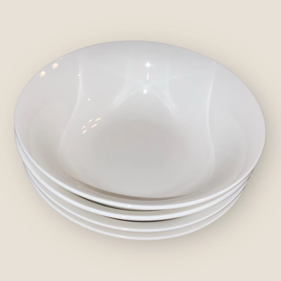 Gordon Ramsey Royal Doulton Casual Dining 6x Cereal Soup Bowls 6” White Retired - Image 4 of 4