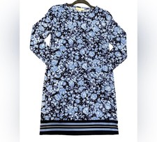 Michael Kors chiltington long sleeve border dress crew Small