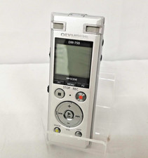 OLYMPUS DM-750 Silver Digital Voice Recorder IC Recorder Handheld Tested Japan