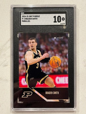 BRADEN SMITH 2024-25 ONIT Purdue Basketball SGC 10 Black Parallel rookie card