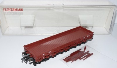 Fleischmann H0 5221 DC ++ Rungenwagen Rmms 431 256 der DB in OVP ++ #S4_420
