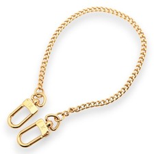 Louis Vuitton Wallet Chain Strap Charm Gold Key Ring Bag Charm Only Chain Used