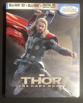 Thor the Dark World 3D + 4k + 2D Blu-ray Steelbook Bestbuy Exclusive