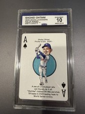 Ace of Spades Shohei Ohtani Hero Decks LA Dodgers CGC 10
