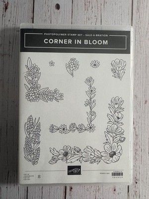 Stampin' Up! CORNER IN BLOOM Stamp Set! BRAND NEW!