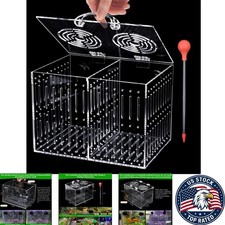Transparent Isolation Box with Divider for Fish Breeding Quarantine - 8.26