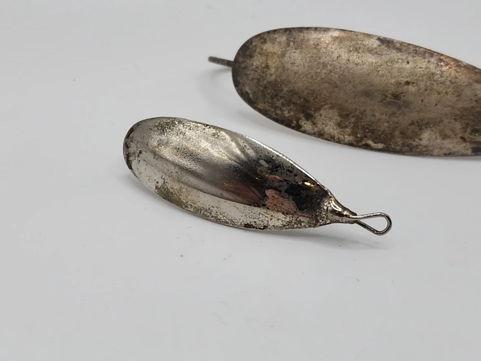 Lote de 3 señuelos de pesca Johnson Silver Minnow cuchara sin malezas cromados Foto 3 de 4