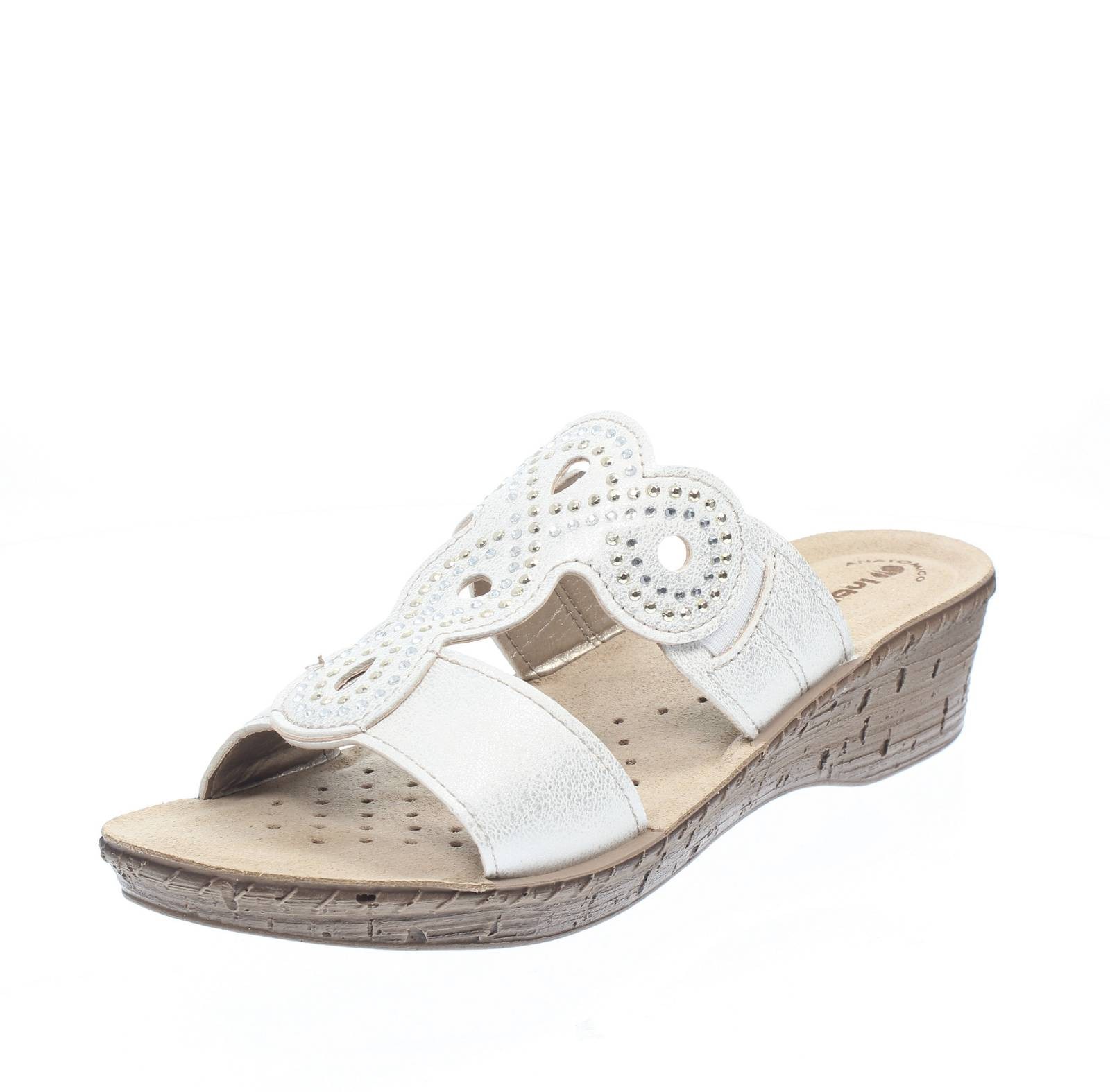 Inblu Slipper mit Plateau wei - Gre 41 268 cm Damenschuhe Pantoffeln 6990₽