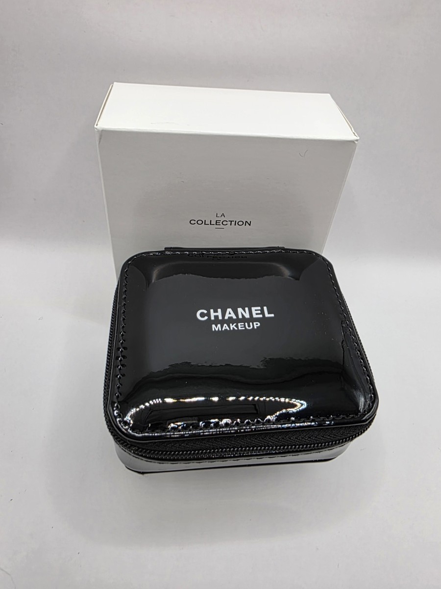 Chanel Black Patent Vanity Makeup Case BNIB with Dust Bag