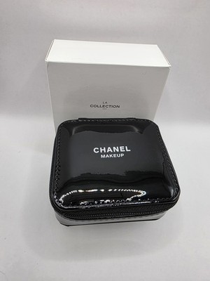 Chanel Black Patent Vanity Makeup Case BNIB with Dust Bag