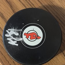 Arseny Gritsyuk New Jersey Devils Autographed Hockey Puck JSA Authenticated 