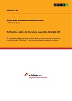 Reflexiones Sobre La Literatura EspañOla Del Siglo Xix (Buch)