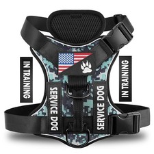 Tactical Dog Harness Service Dog Vest No Pull Adjustable Reflective/Pet/Trainig