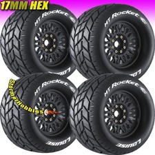 4 Mt-rocket Sport Monster Truck Belted Tires Et-maxx Savage Kraton 6s Lt3320x