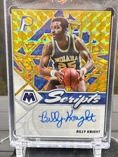 Billy Knight 2021 Mosaic Gold Scripts Autograph.  #scbkn Prizm Indiana Pacers