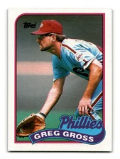 Greg Gross 1989 Topps #438 Philadelphia Phillies NM-MINT