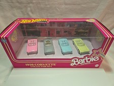 Hot Wheels Barbie The Movie Corvette Collector Box Set 4-Pack Diorama NEW