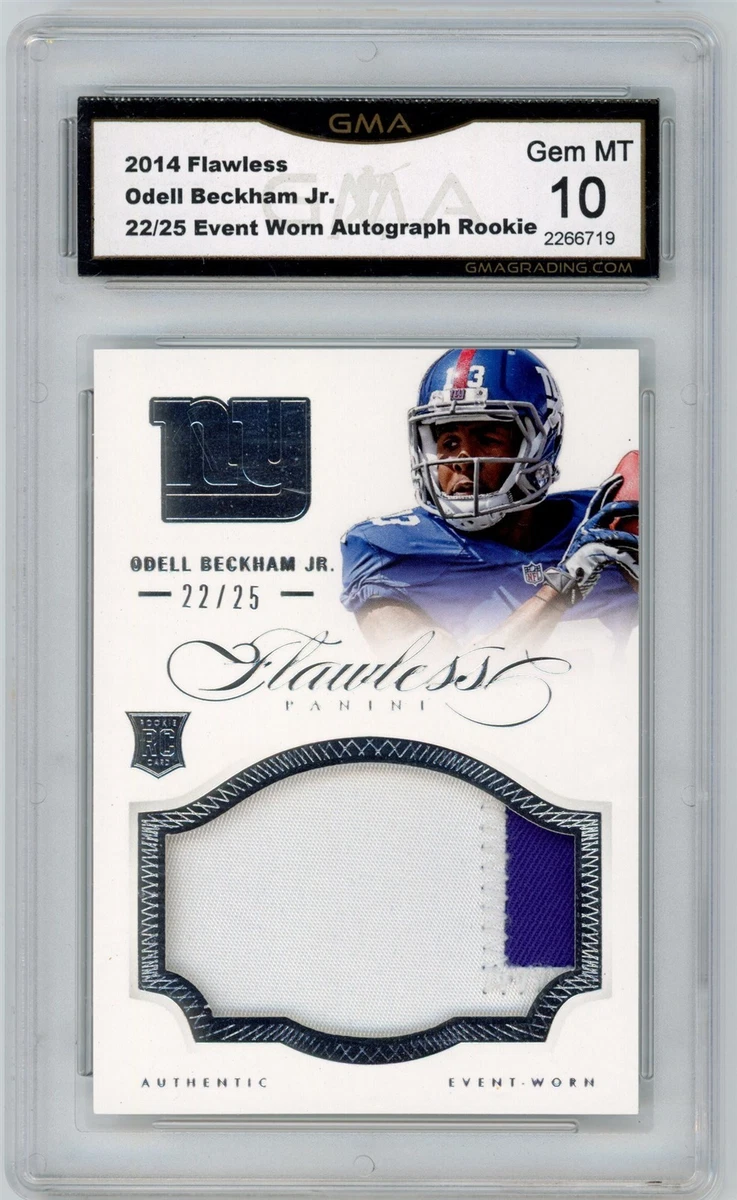 10 Graded Football Odell Beckham Jr. Sports Trading Cards for sale