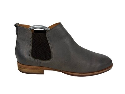 Kork Ease Kama Womens 7.5 Leather Chelsea Ankle Booties Distressed Rustic Gray