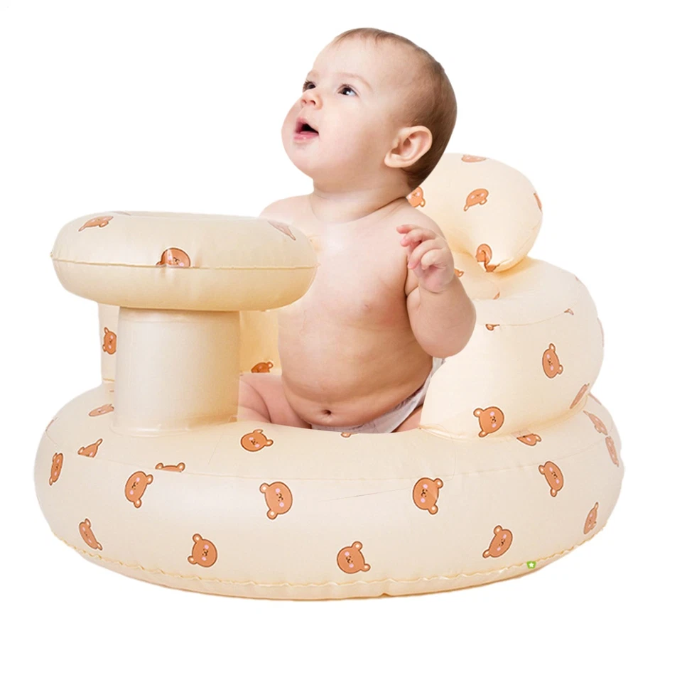 Asiento Inflable para Bebés 3-36 Meses Verano Apoyo Bebé Silla de Piso Foto 4 de 4