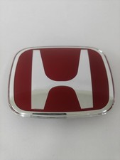 Red Front Rear Emblem Ex Si Fit 2006-2011 For Honda Civic 2dr Coupe Jdm H Type R