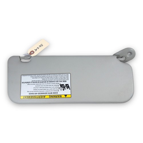 2003-2008 Toyota Corolla/Matrix Driver Left Side Sun Visor Gray Vinyl - Picture 6 of 9