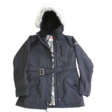 Columbia Women’s Medium Omni Heat Coat Jacket Parka Gray Belt Hooded